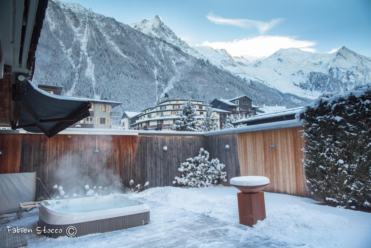Apartment Au Bon Coin - Luxury Chamonix Hidden Haven, Mont Blanc View, Hot Tub And Garden Exterior photo